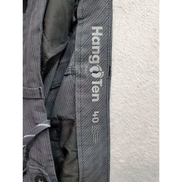 Lot Of 2 Hang Ten Board Shorts Men 40 Tan Dark Gray Polyester Pockets Drawstring - Picture 10 of 16